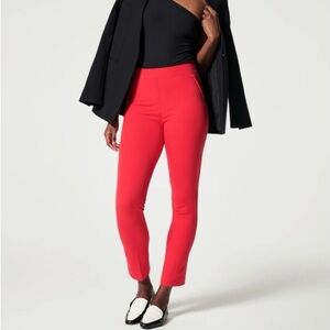 SPANX Red Straight Leg Pants